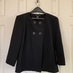 Adorable A-line Cropped jacket 3/4 length sleeves